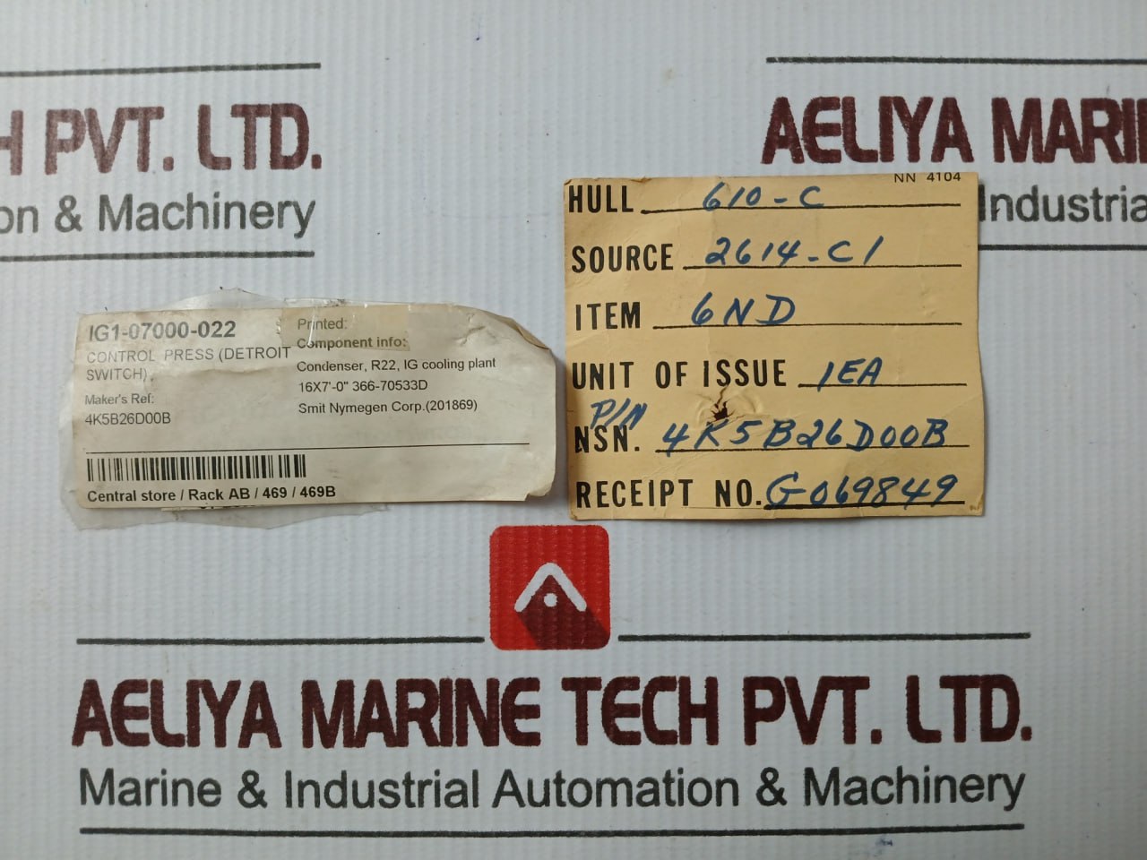 Detroit Switch 4K5B26D00B Industrial Pressure Control Switch 115/230 Vac