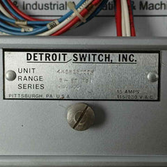 Detroit Switch 4K5B26D00B Industrial Pressure Control Switch 115/230 Vac