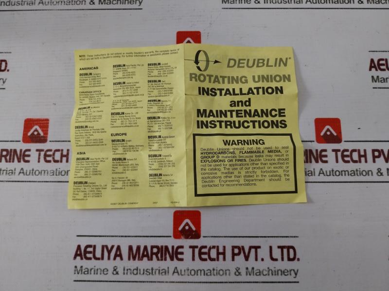 Deublin 21-001-109 Rotating Union