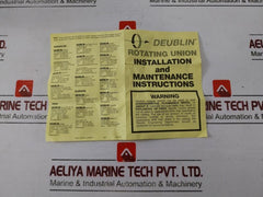 Deublin 21-001-109 Rotating Union