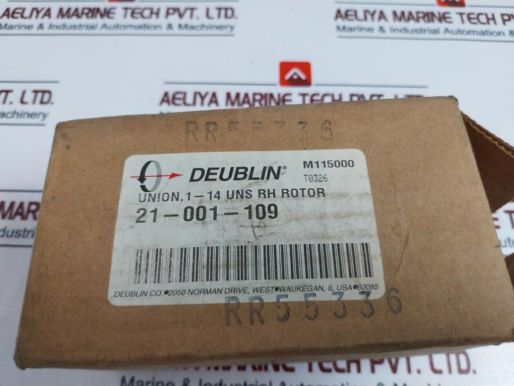 Deublin 21-001-109 Rotating Union 1-14 Uns Rh Rotor