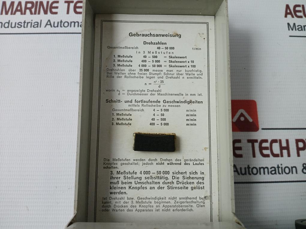 Deumo 50 To 500 Speed Tachometer Set 40 To 50000 Range