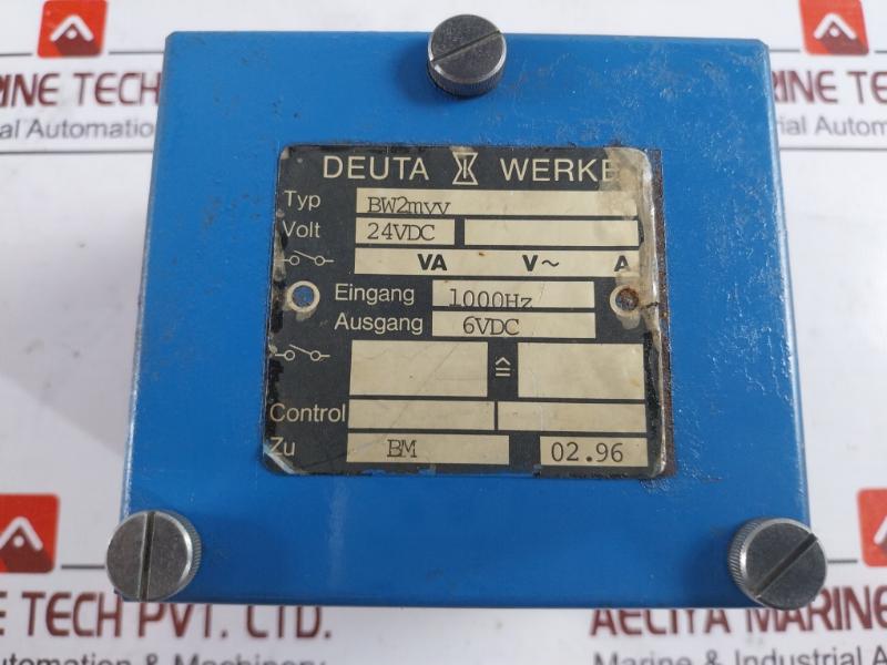 Deuta Werke Bw2Myv Control Unit 24Vdc 1000Hz