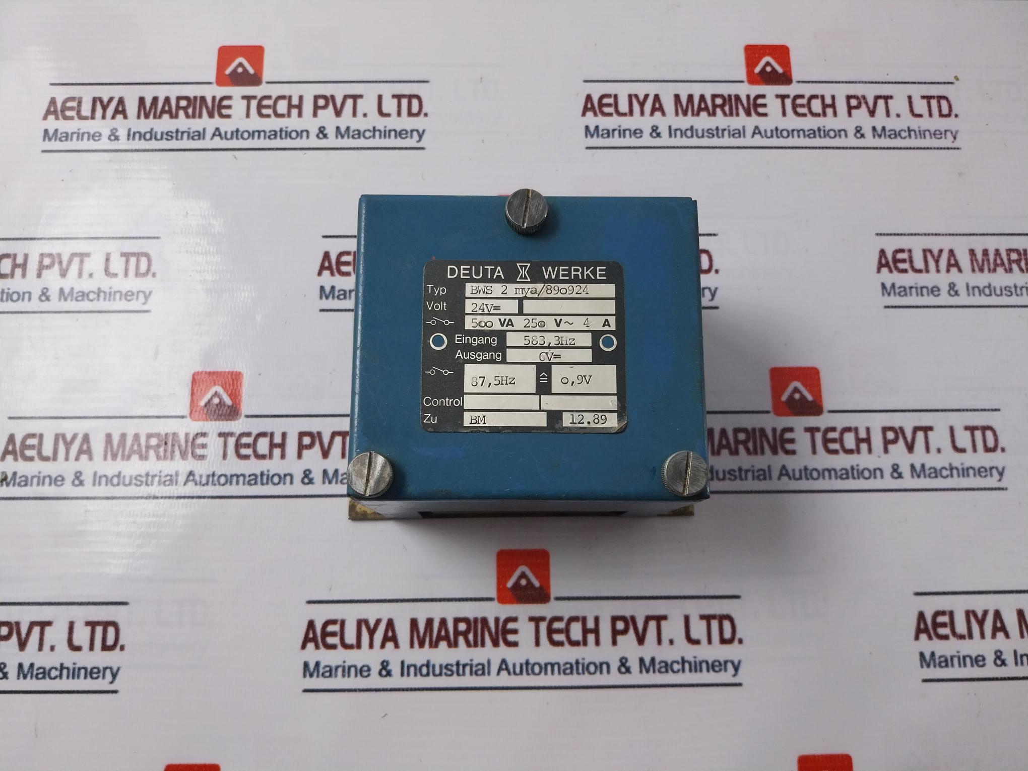 Deuta Werke Bws2Mya/890924 Control Module 250V~ 4A