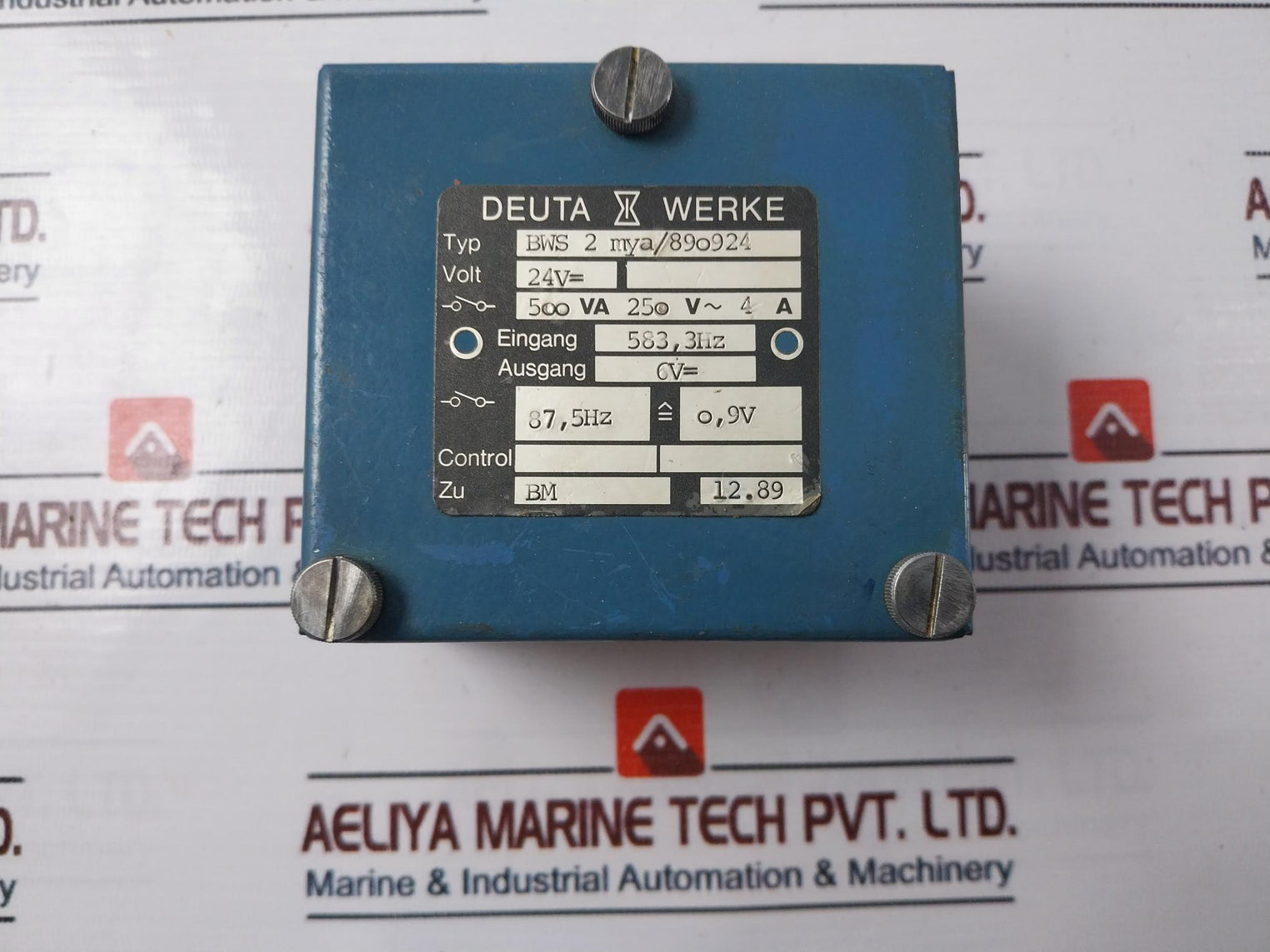 Deuta Werke Bws2Mya/890924 Control Module 250V~ 4A
