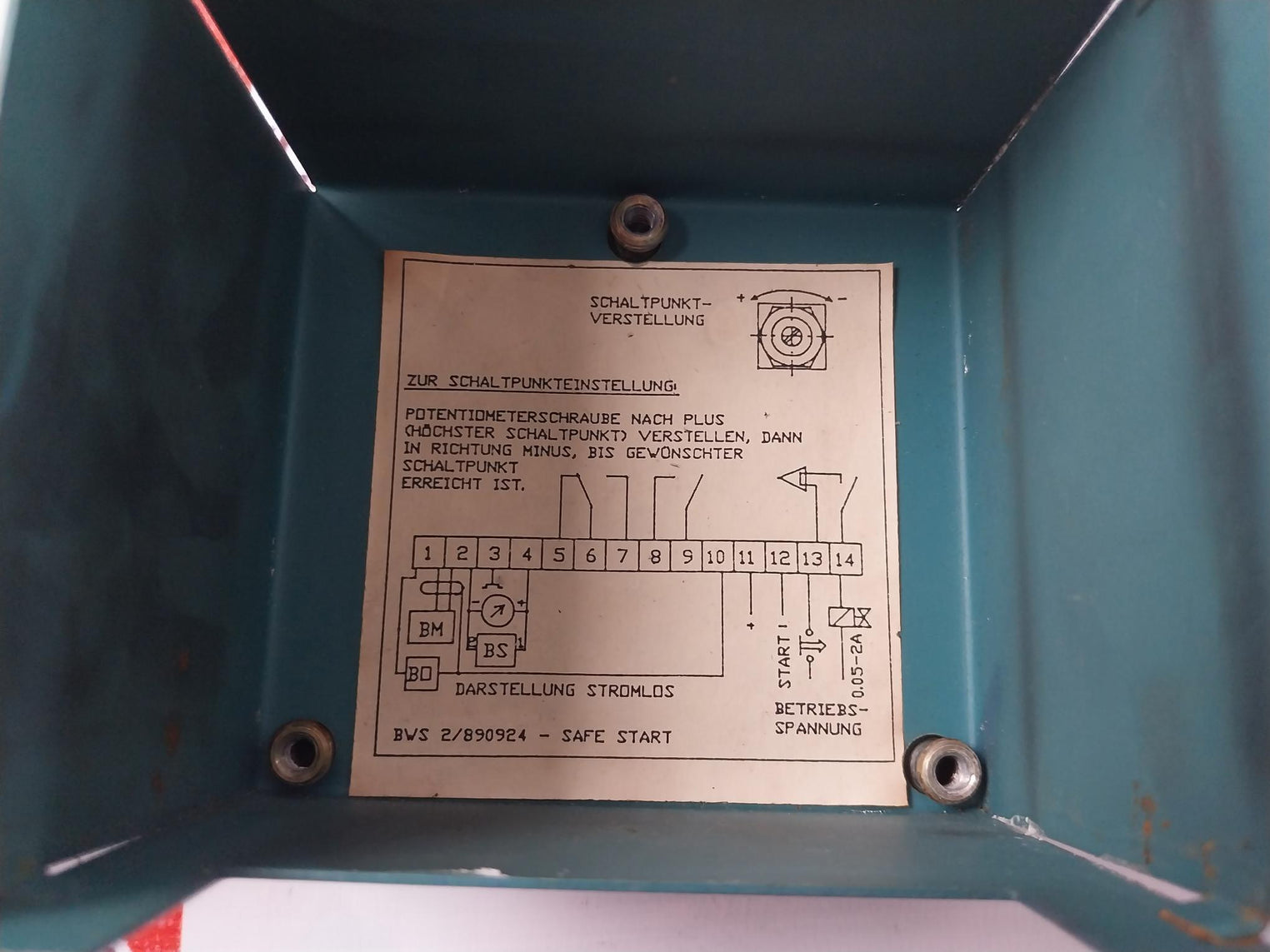 Deuta Werke Bws2Mya/890924 Control Module 250V~ 4A