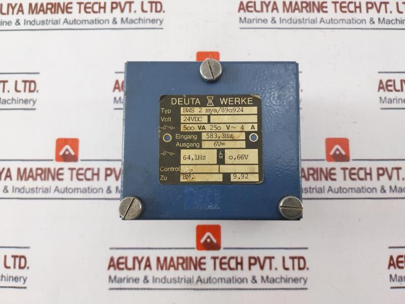 Deuta Werke Bws 2 Mya/890924 Control Module 4eb1e986/a 500va 250v~ 4a