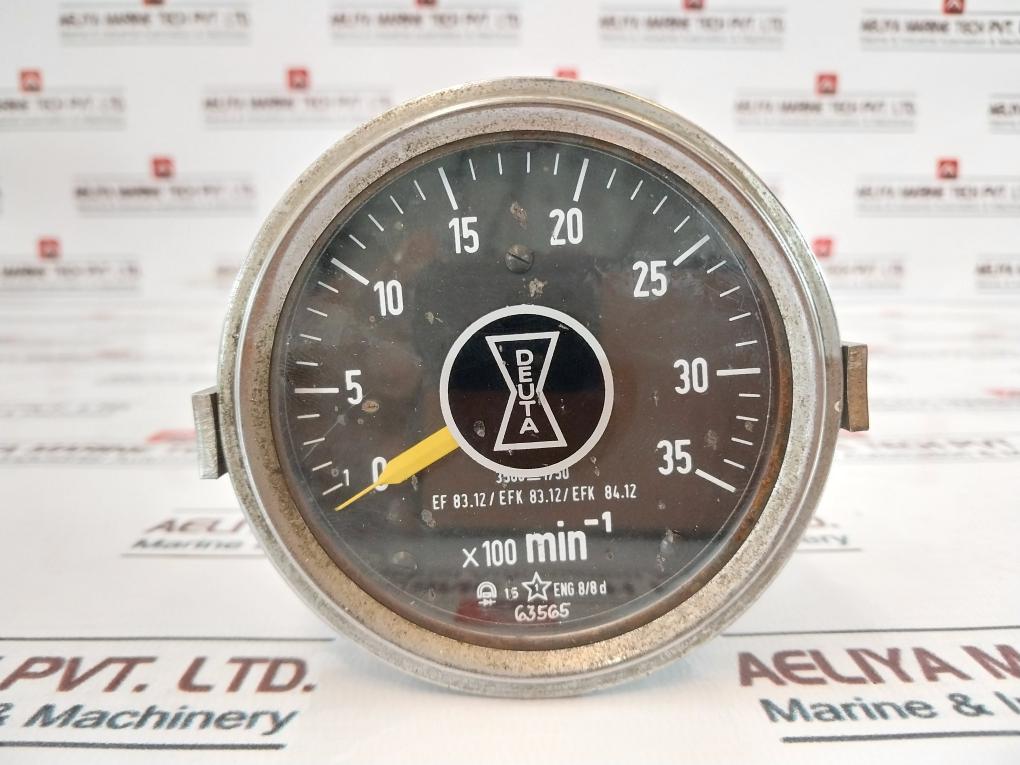 Deuta X100 Min-1 Tachometer Gauge 24V