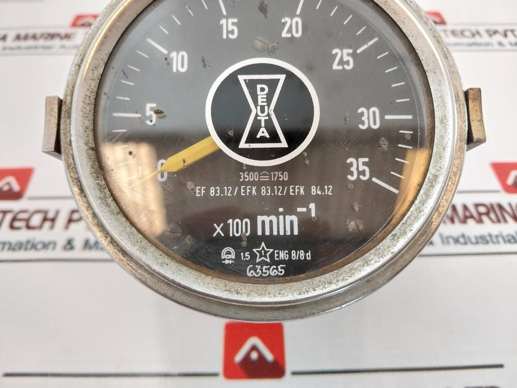 Deuta X100 Min-1 Tachometer Gauge 24V