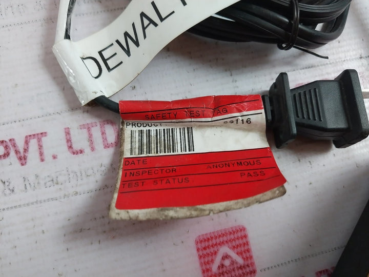 Dewalt Dc9000 28V-36V 1 Hour Charger 120Vac 60Hz 2A