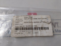 Dewhurst Ele952.005.0035 Red 24V Pax Lift Car Panel Button Dk9