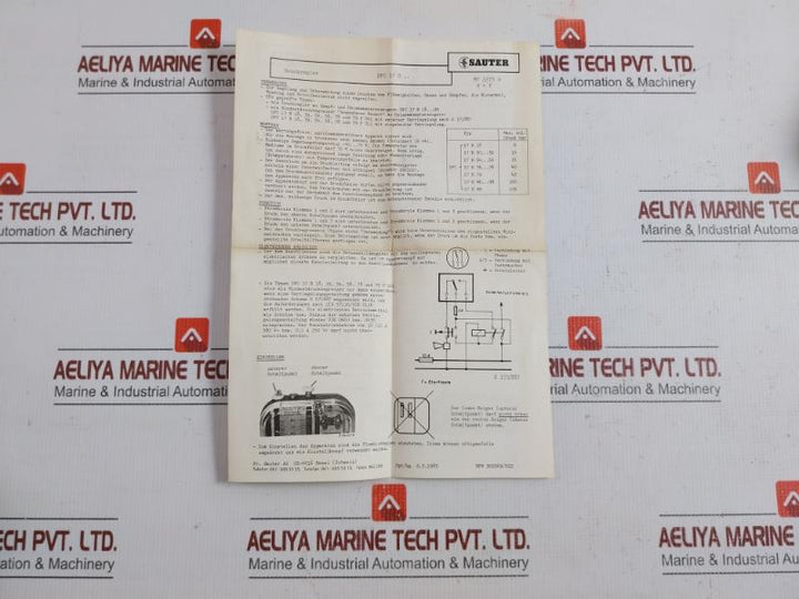 Dfc17B59 F001 Pressure Regulator Switch Sauter -1 To 5Bar