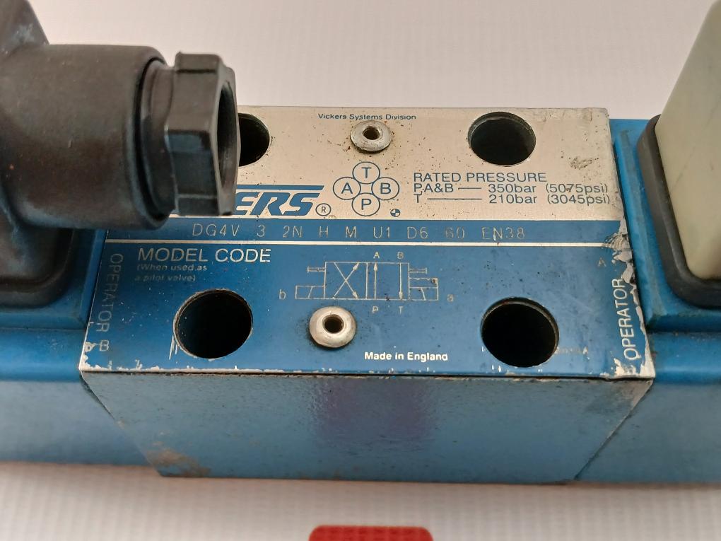 Dg4V 3 2N H M U1 D6 60 En38 Directional Control Valve Vickers