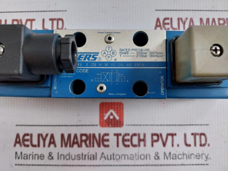 Dg4V 3 2N H M U1 D6 60 En38 Hydraulic Directional Control Valve Vickers