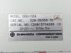 Dgu-12A Degasser 50/60Hz Apn-1001 Shimadzu 240V~