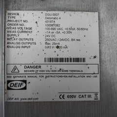 Dgu 0007 Delomatic 4 Generator Control System Deif
