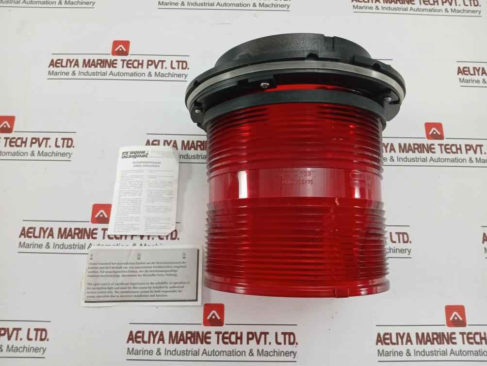 Dhi 01/05/75 Brand Aqua Signal Red Lens For Navigation Light D 103