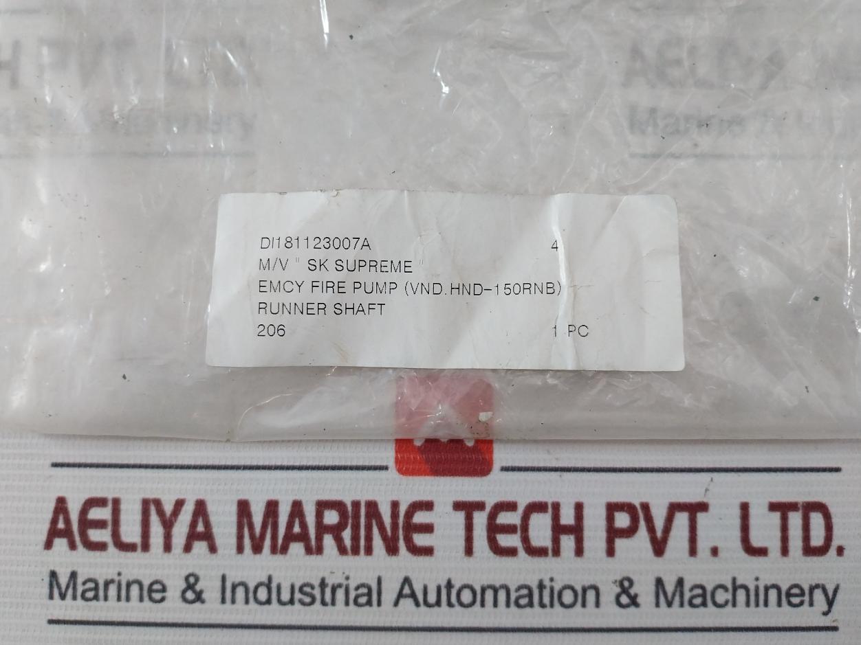 Di181123007A Runner Shaft Emcy Fire Pump
