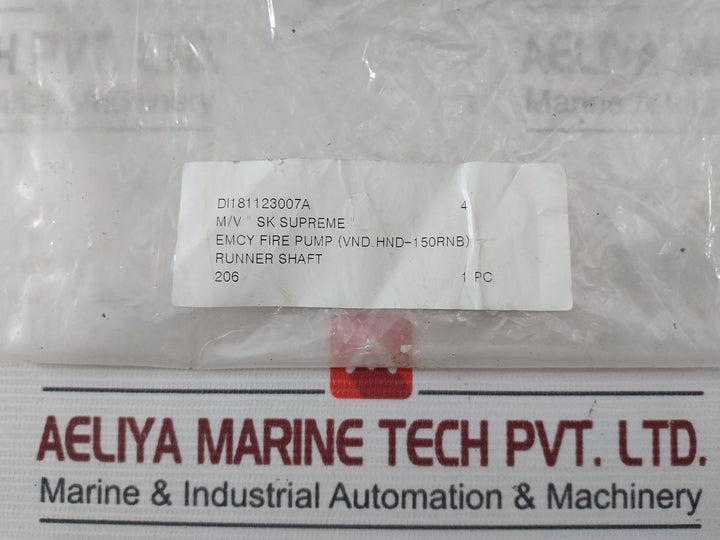 Di181123007A Runner Shaft Emcy Fire Pump