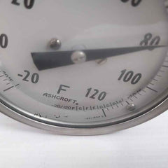 Dial Thermometer Dial Size:80 Mm -20 To 120 F Brand Ashcroft