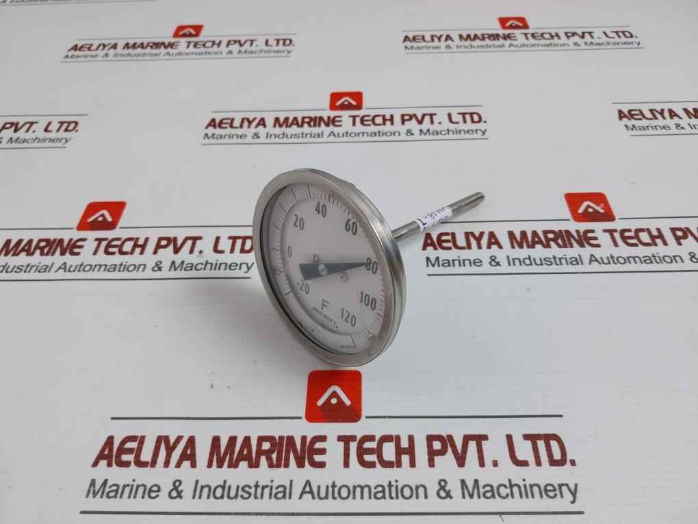 Dial Thermometer Dial Size:80 Mm -20 To 120 F Brand Ashcroft