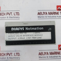 Diasys Netmation Fxsvl02C-8V-1K Servo Valve Interface Module