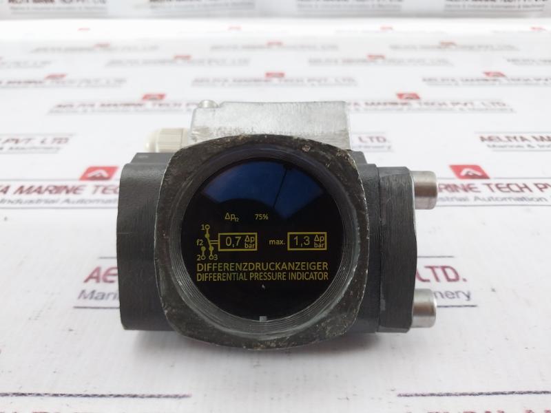 Differential Pressure Indicator 0.7 Delta P Bar Max 1.3 F2 75%