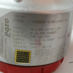 Differential Pressure Transmitter Azbil Jtd920S-1E1B2-lxxx2-u2  100 Kgf/ Cm2