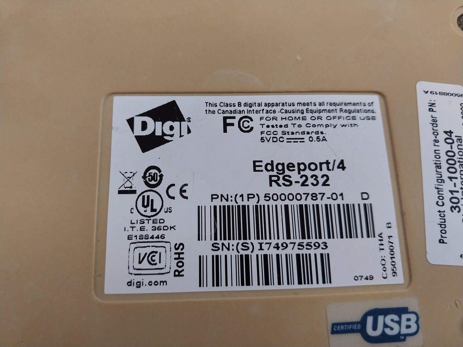 Digi 50000787-01 D Usb Converter