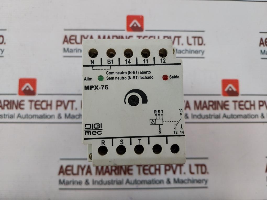 Digimec Mpx-75 Fault Relay And Phase Sequence 440V/ 50-60 Hz