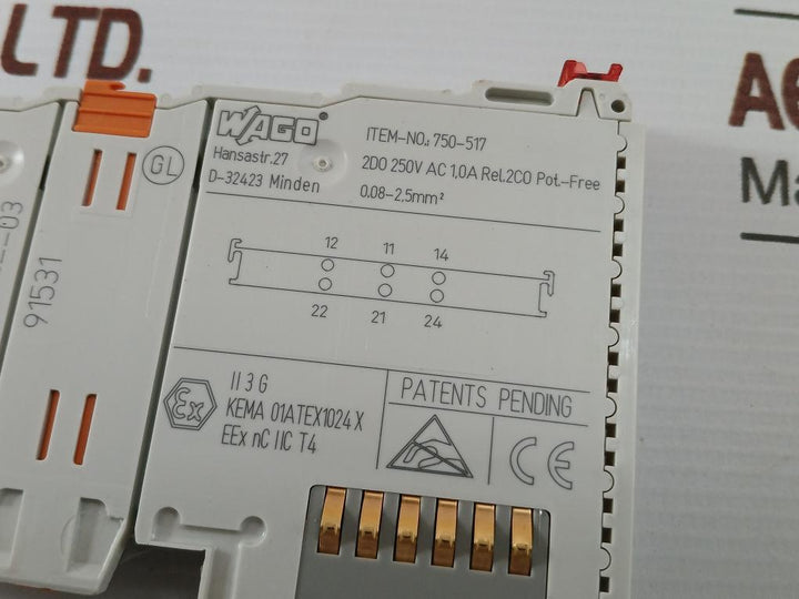 Digital-2Do-I-O-Module-250V-Ac-0-08-2-5Mm2-91531-Wago-750-517-210012-7