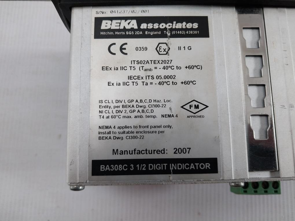 Digital-3-1-2-Digit-Indicator-4-20Ma-40-C-To-60-C-Beka-Associates-Ba308C-208733-7