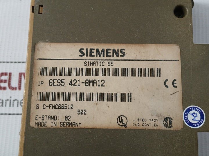 Digital-Input-Module-8x24v-Dc-6es5-421-8ma12-Siemens-Simatic-S5-9