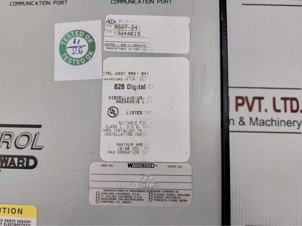 Digital Control Module 9907-247 Woodward Input 18-40Vdc 70?C