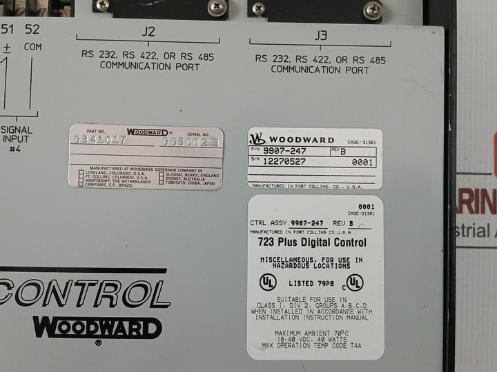 Digital Control Unit 9907-247 828 Woodward Rev-b