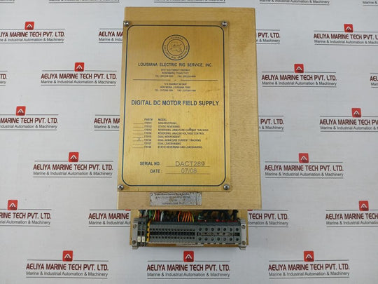Digital Dc Motor Field Supply Module 170156 Louisiana Electric 160095, 160102