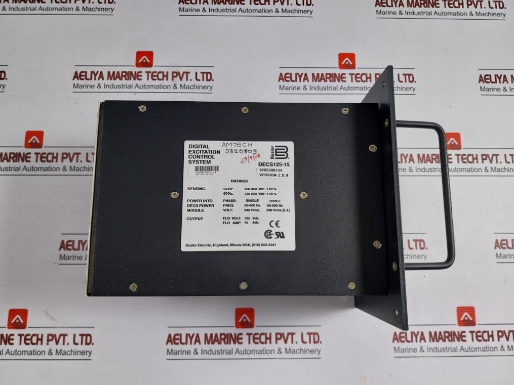 Digital Excitation Control System Decs125-15-b2C1 Basler Electric Ver 2.0.9