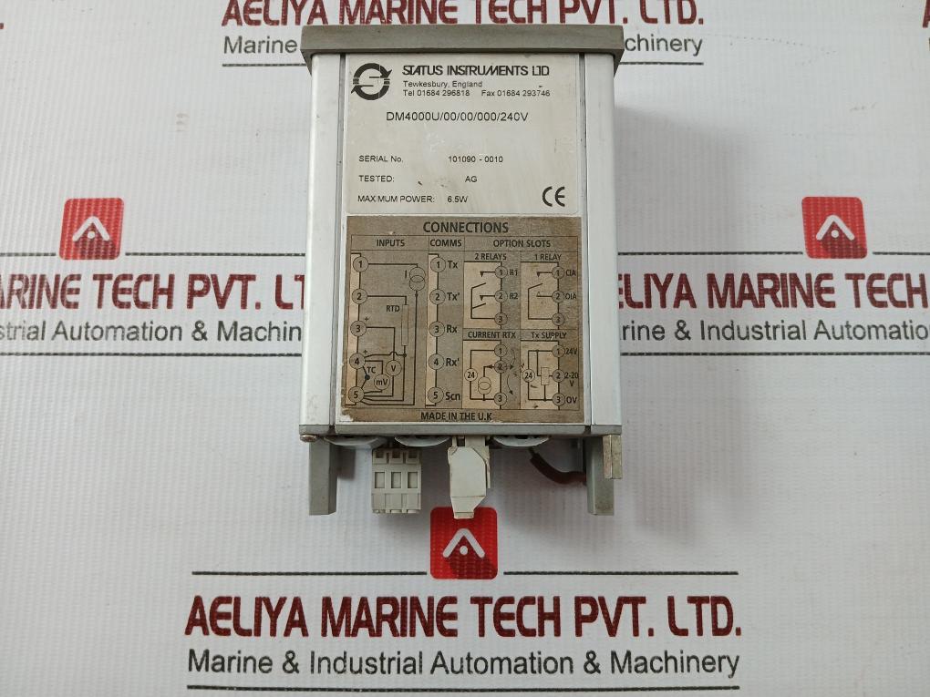 Digital Process Indicator Dm4000U/00/00/000/240V Status Instruments