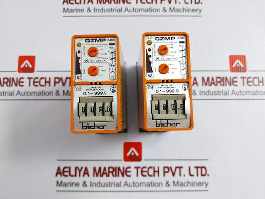Digital Quartz Time Delay Relay 6A 250Vac Part No Qzmp Bircher