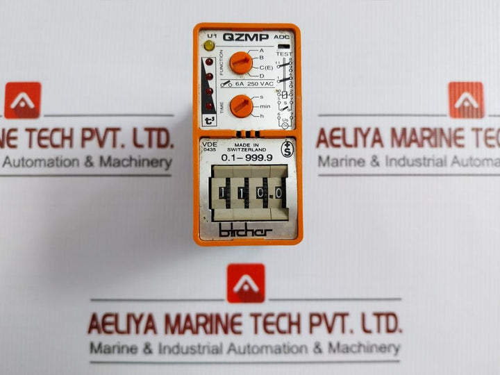Digital Quartz Time Delay Relay 6A 250Vac Part No Qzmp Bircher