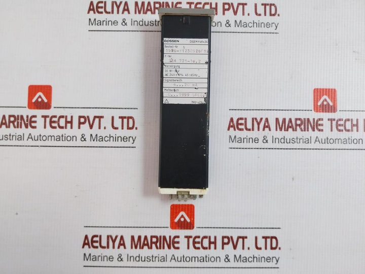 Digital Speed Indicator Dc 18-36V 45-65Hz Gossen Metrawatt Digem F48X24