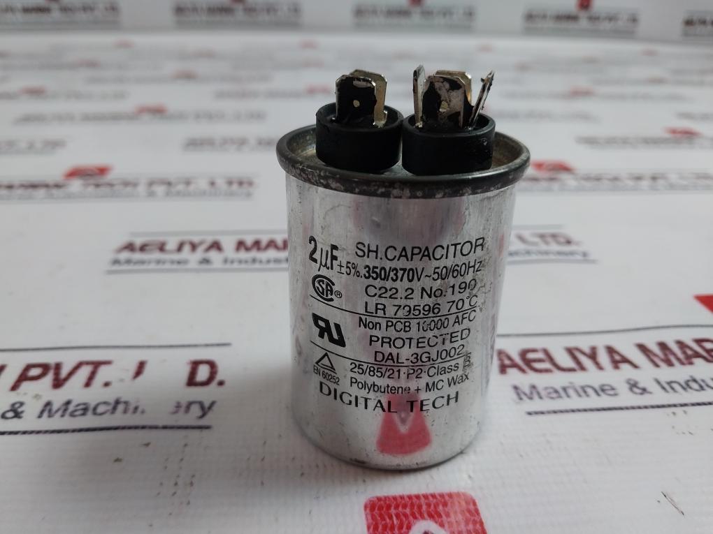 DIGITAL TECH C22.2 NO.190 SH Capacitor 370V 50/60HZ