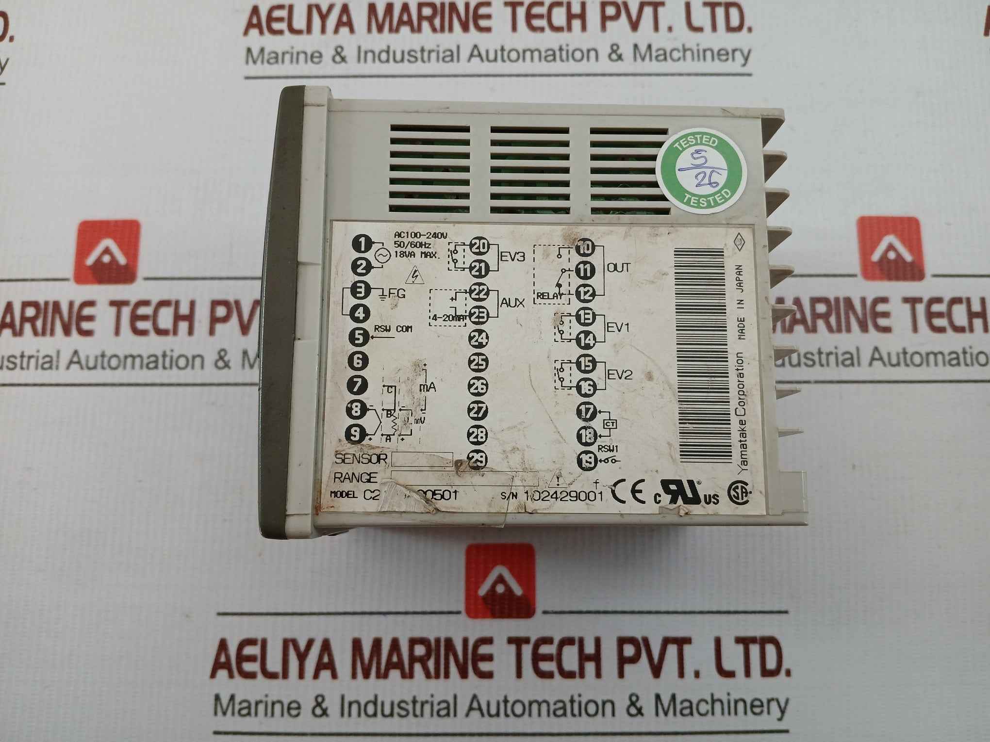 Digital Temperature Controller 100-240Vac Yamatake Sdc21