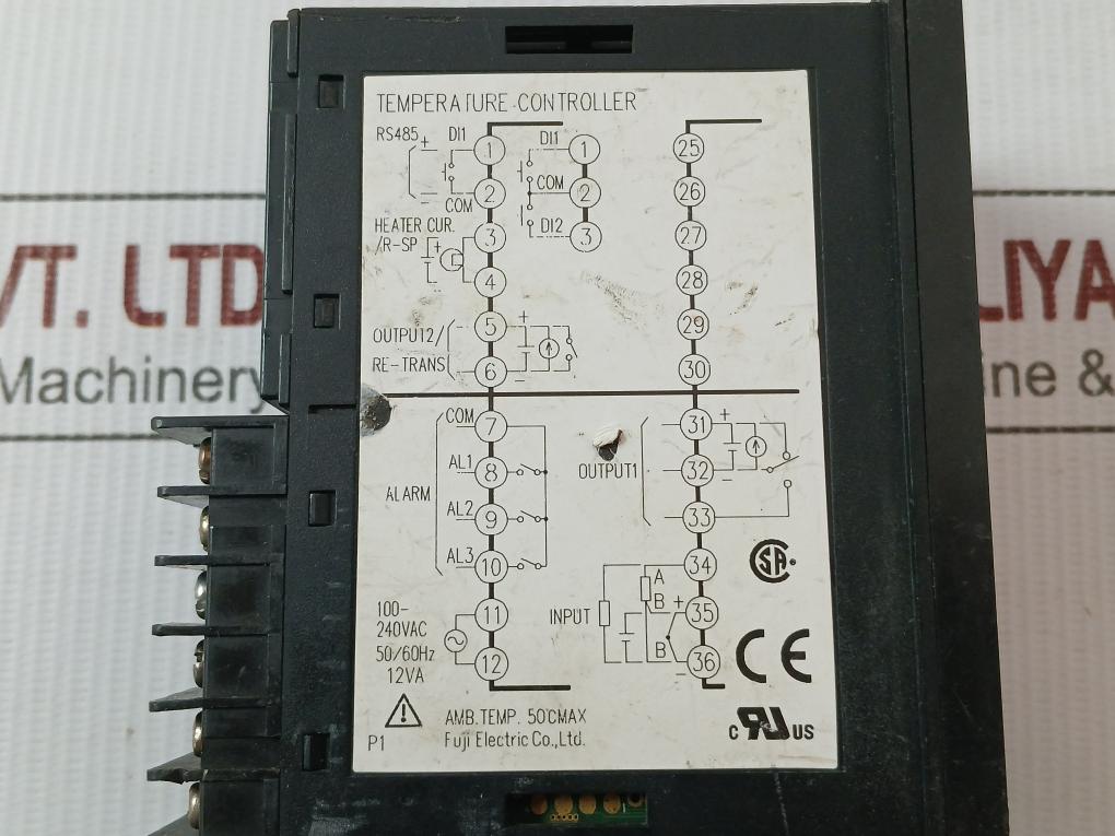 Digital Temperature Controller Pxr5Tcy1-8W000-c Fuji Electric 100-240Vac 50/60Hz
