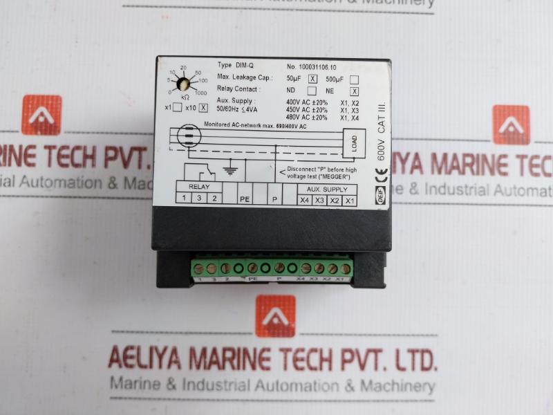 Dim-q Deif Insulation Monitor 690/400V Ac 50/60Hz 4Va