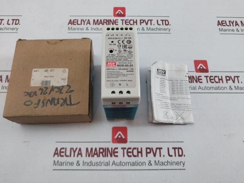 Din Rail Power Supply Mdr-60-24 Mean Well Enterprises