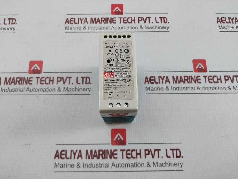 Din Rail Power Supply Mdr-60-24 Mean Well Enterprises