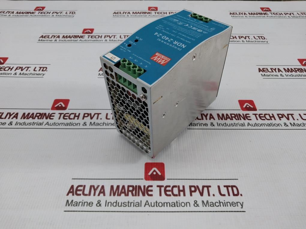 Din Rail Power Supply Ndr-240-24 Mean Well 100-240Vac 2.8A