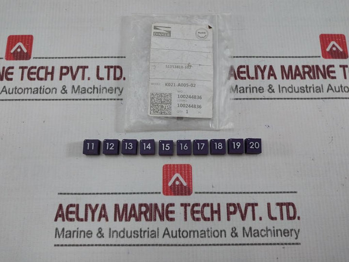 Dinkle K021-a005-02 Jumper Termination Hardware 51153818-102
