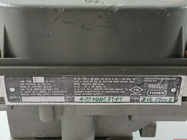 Direct Single-acting Digital Valve Controller Dvc 6200S Fisher 30Vdc